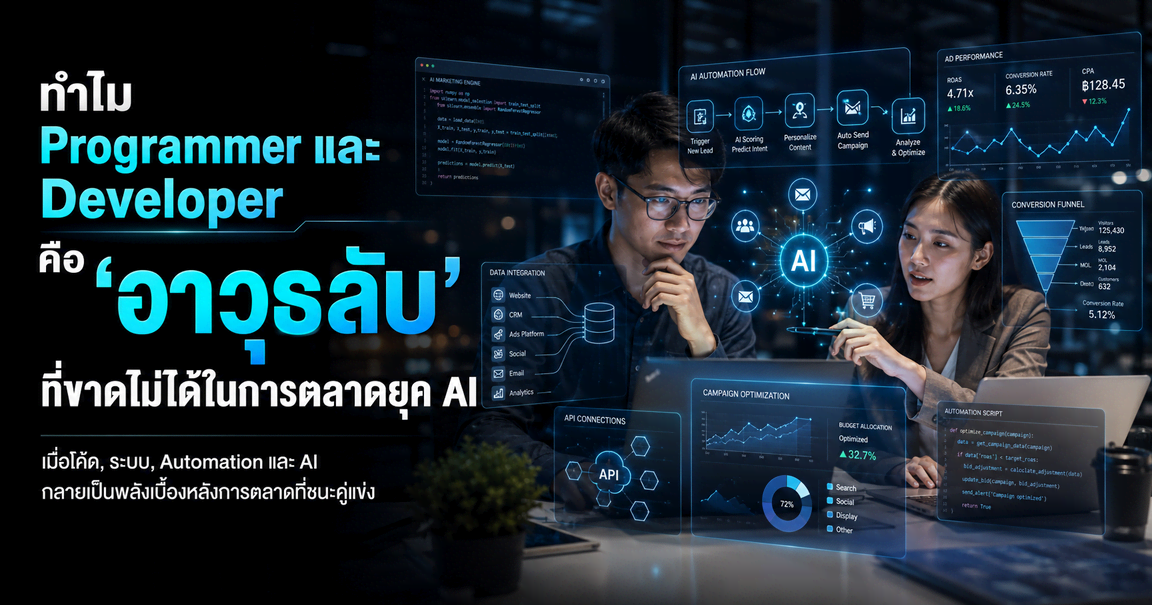 ทำไม Programmer และ Developer คือ ‘อาวุธลับ’ ที่ขาดไม่ได้ในการตลาดยุค AI