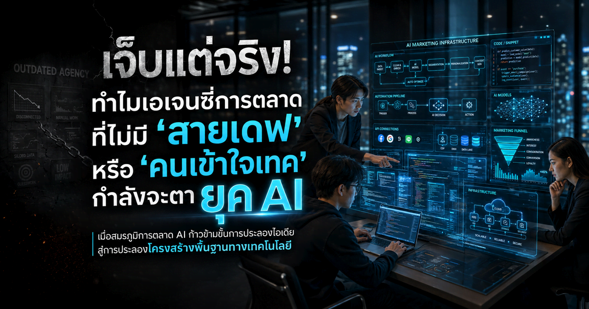 เจ็บแต่จริง! ทำไมเอเจนซี่การตลาดที่ไม่มี ‘สายเดฟ’ หรือ ‘คนเข้าใจเทค’ กำลังจะตายในยุค AI